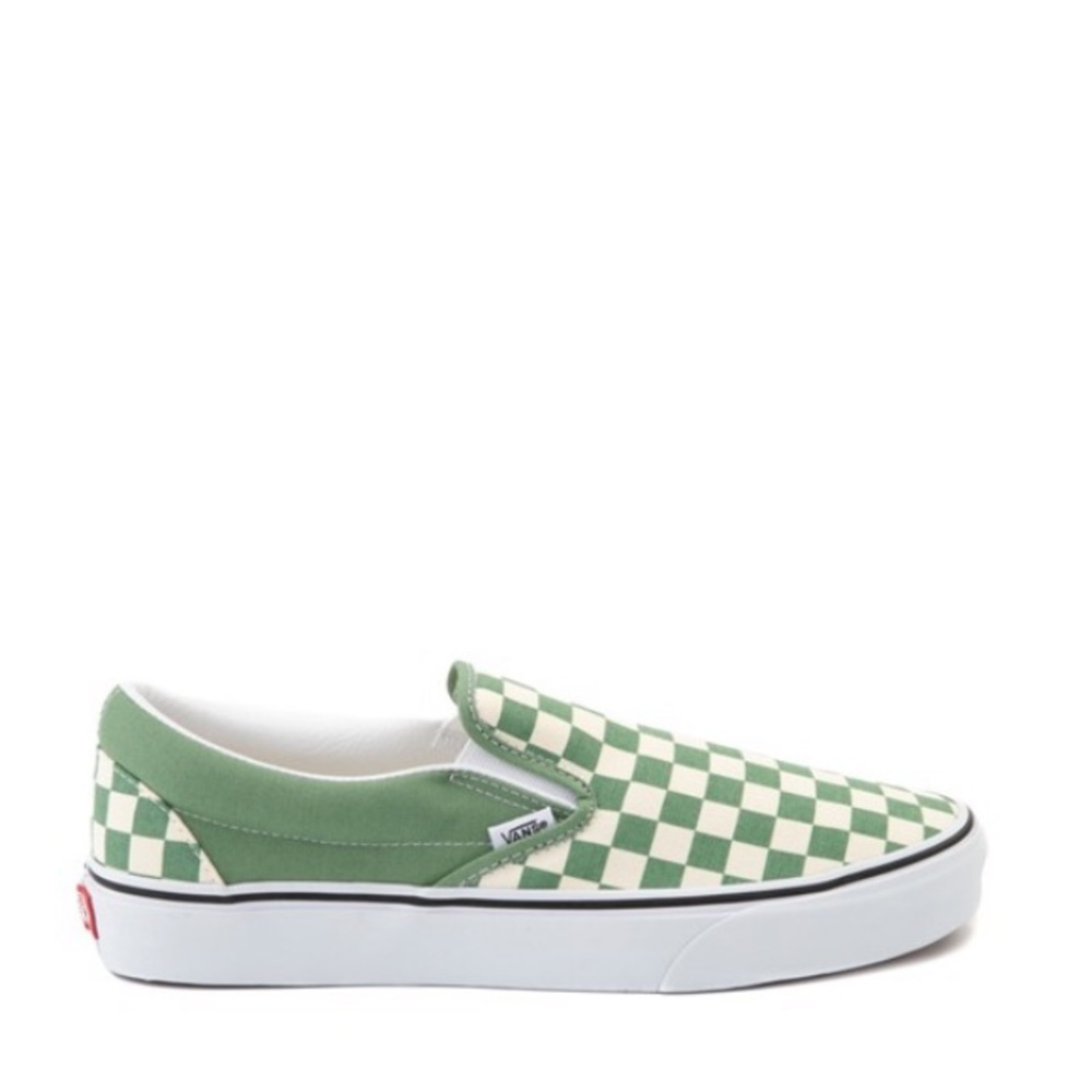 Vans Checkerboard Classic Slip On Shale Green